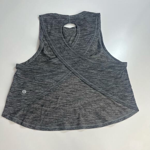 Lululemon Fast As‎ Light Muscle Tank Women’s Sz 4/6 Small Heathered Black W1NISS - Picture 8 of 12